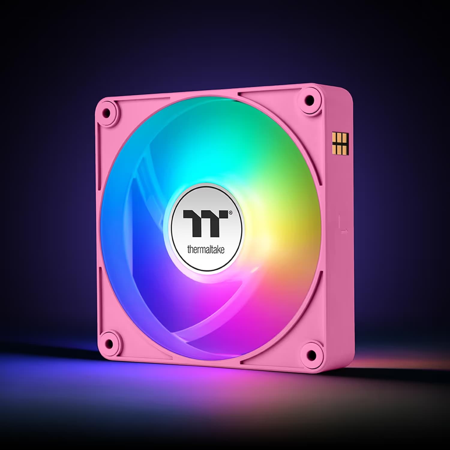 Thermaltake CT120 EX Reverse 120mm Pink ARGB PWM Reverse Sync 65.82 CFM 3-Pack image