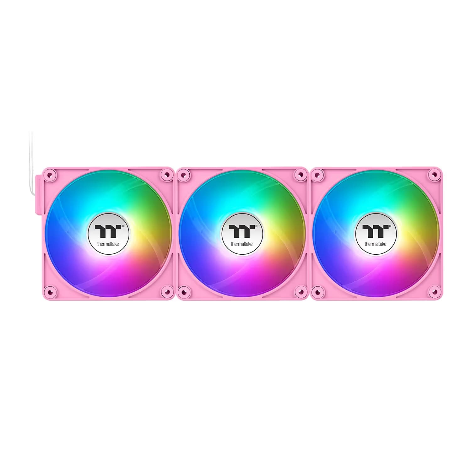 Thermaltake CT120 EX Reverse 120mm Pink ARGB PWM Reverse Sync 65.82 CFM 3-Pack image