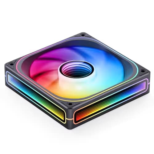 Jonsbo ZB-120BR 120mm Black PWM Addressable RGB 65.26 CFM 1-Pack image