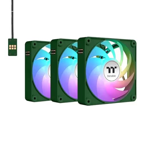 Thermaltake CT140 EX 140mm Green / Black ARGB Sync PWM 90.3 CFM 3-Pack main image