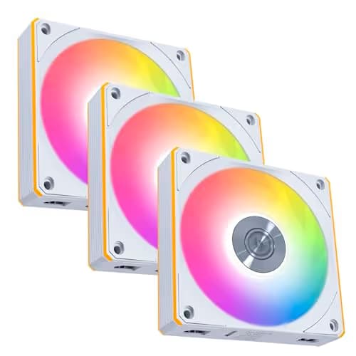 Lian Li UNI FAN CL Wireless 120mm White Addressable RGB PWM 77.34 CFM 3-Pack main image