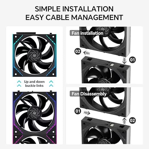 Thermalright TL-M12Q X3 120mm Black PWM ARGB 3-Pack image