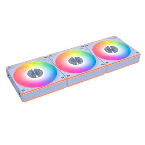 Lian Li UNI FAN CL Wireless 120mm Addressable RGB PWM 72.3 CFM White 3-Pack image