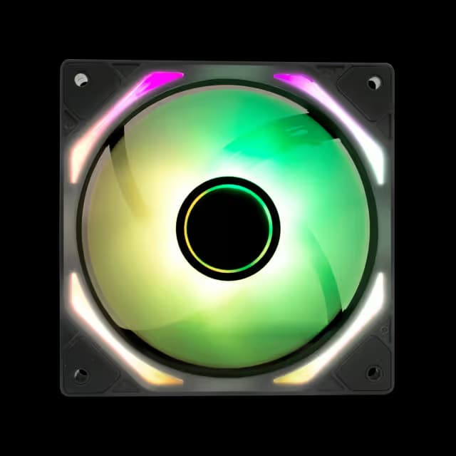 iBuypower GEN 9 Deluxe 120mm Addressable RGB PWM Black 3-Pack image