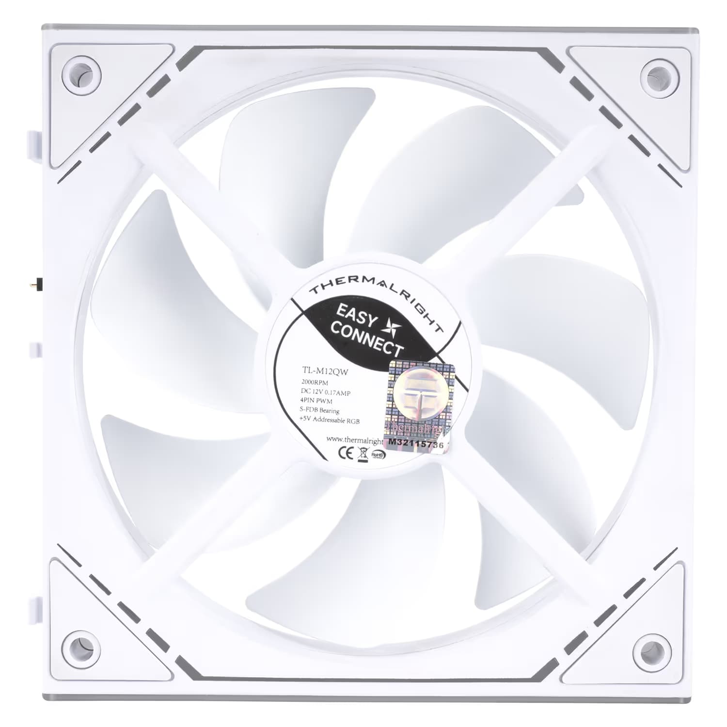 Thermalright TL-M12QW X3 120mm ARGB PWM White 3-Pack image
