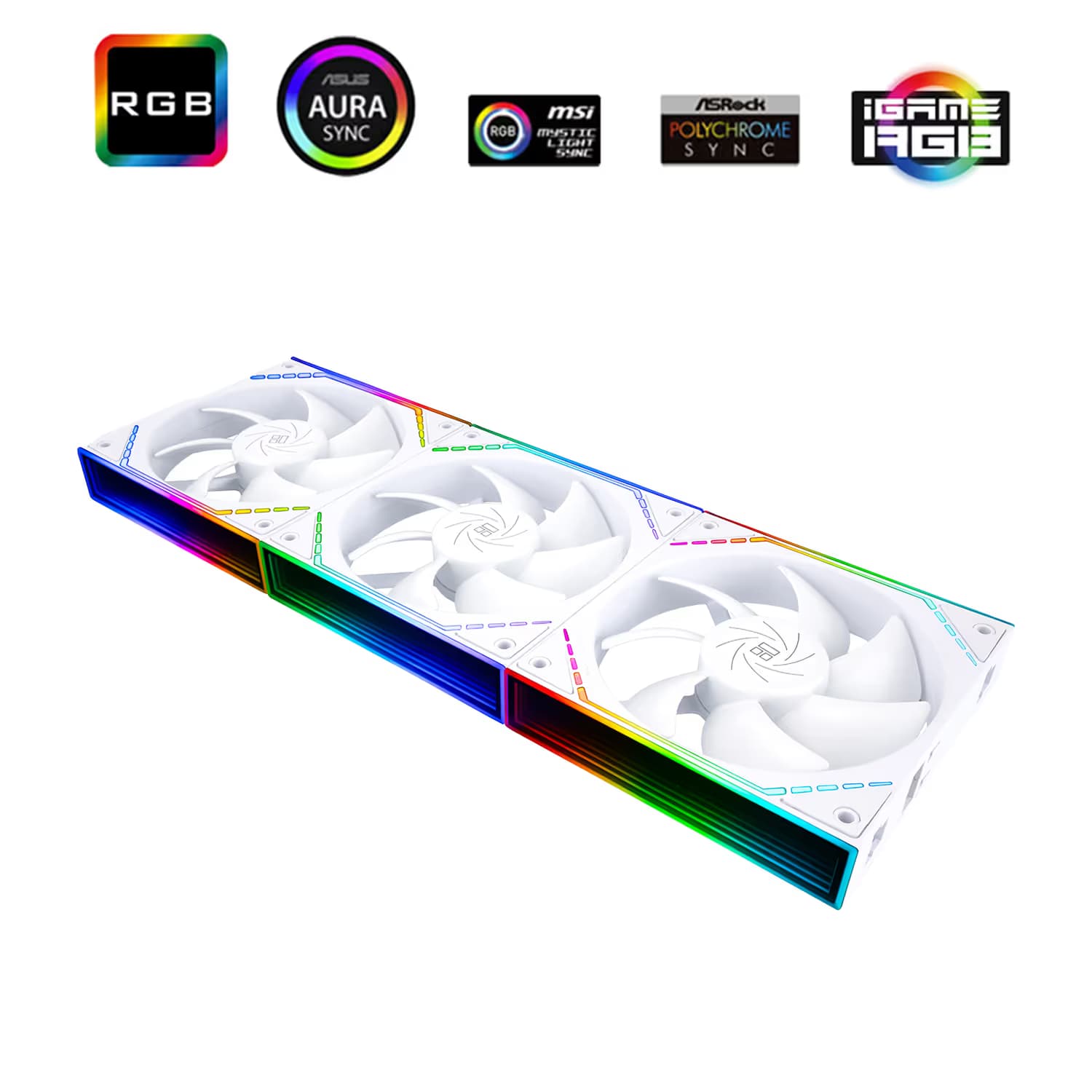 Thermalright TL-M12QW X3 120mm ARGB PWM White 3-Pack image