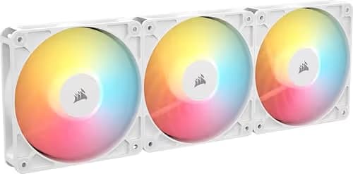 Corsair RS120-R 120mm White Addressable RGB PWM 65.82 CFM 3-Pack image