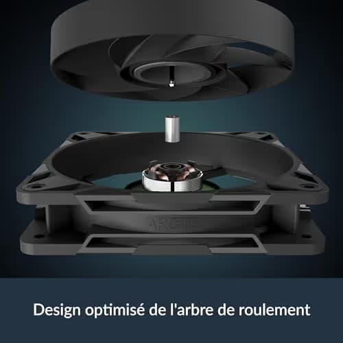 ARCTIC P12 Pro 120mm Black PWM 77 CFM 5-Pack image