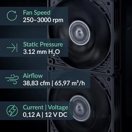 ARCTIC P9 PWM PST CO 38.83 CFM 92mm Black image