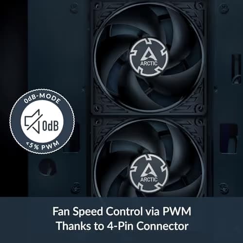ARCTIC P9 PWM PST CO 38.83 CFM 92mm Black image