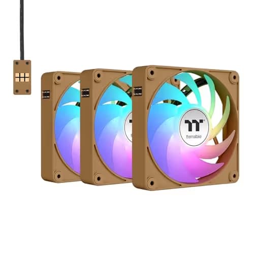 Thermaltake CT140 EX Reverse 140mm Brown ARGB Sync PWM 94.95 CFM 3-Pack main image