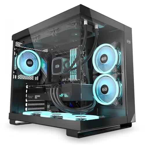PC Cooler C3 T500 ARGB ATX Mid Tower Black Tempered Glass Side Panel, USB 3.2 Gen 2 Type-C, USB 3.2 Gen 1 Type-A image