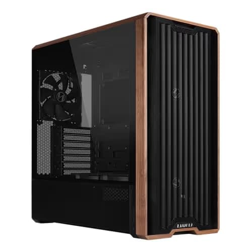 Lian Li LANCOOL 217 ATX Mid Tower Black / Brown with Tempered Glass Side Panel and USB 3.2 Gen 2 Type-C USB 3.2 Gen 1 Type-A image