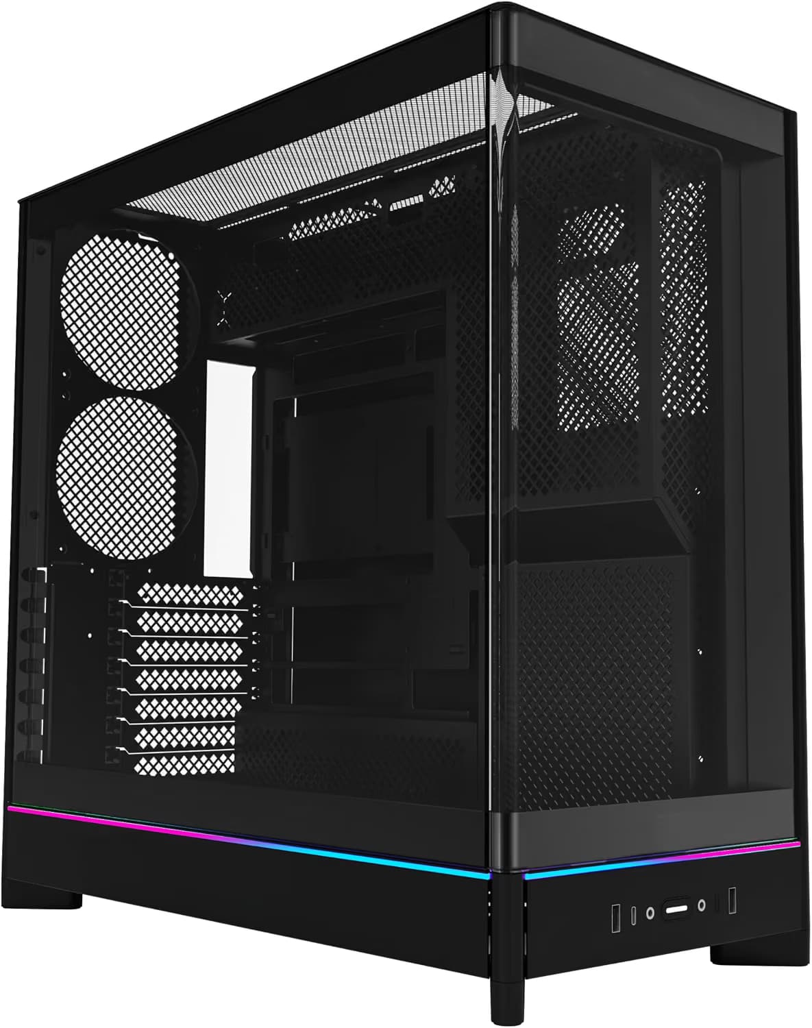 Montech HS02 ATX Mid Tower Black Tempered Glass Side Panel main image