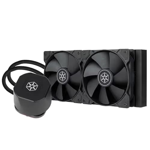 Silverstone NovaPeak Water 240mm 69.8 CFM Black image