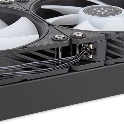 Silverstone NovaPeak Water 240mm ARGB 75.74 CFM Black image