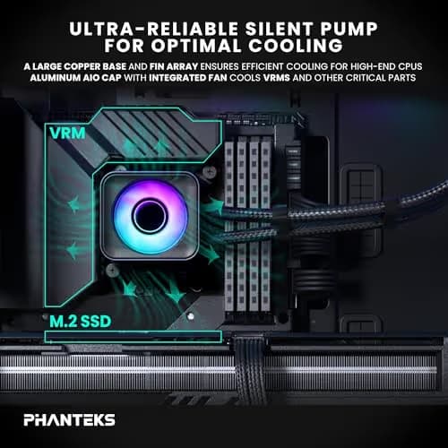 Phanteks Glacier One D30 X2 72.72 CFM Water 360mm Black image