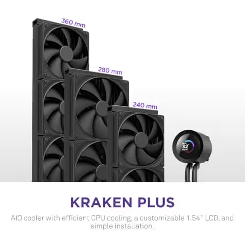 NZXT Kraken Plus 240mm Black (2025) image