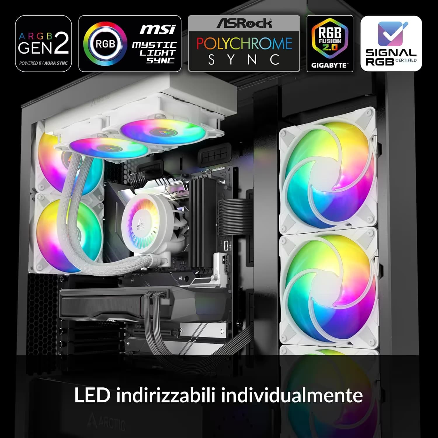 ARCTIC Liquid Freezer III Pro A-RGB 77 CFM Water 240mm White image