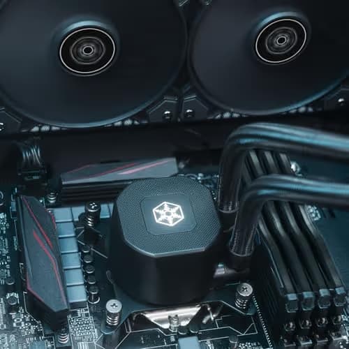 Silverstone NovaPeak 360 Water 360mm 69.8 CFM Black image