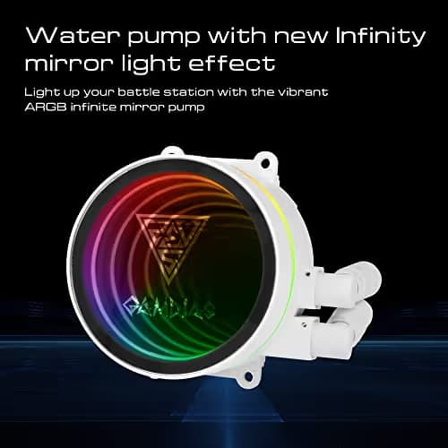 GAMDIAS CHIONE M3 Water 240mm 70.2 CFM White image