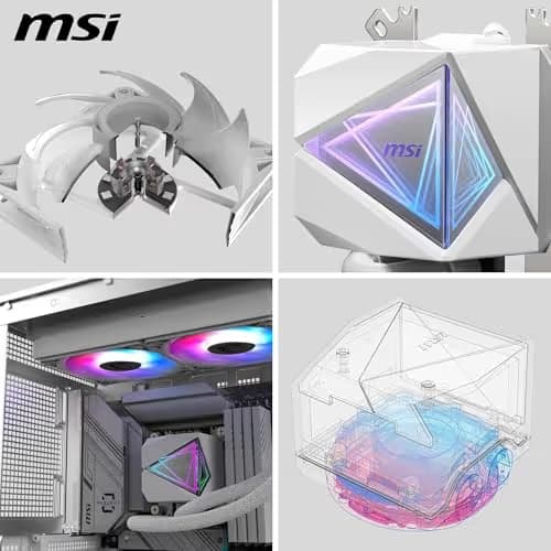 MSI MAG CORELIQUID I240 Water 240mm 70.7 CFM White image