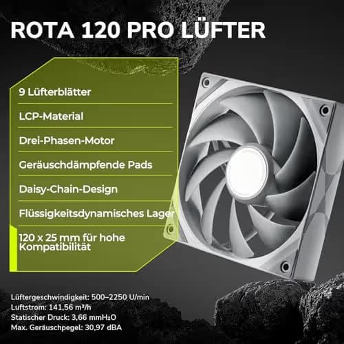 TRYX PANORAMA Water 240mm 81.32 CFM White image