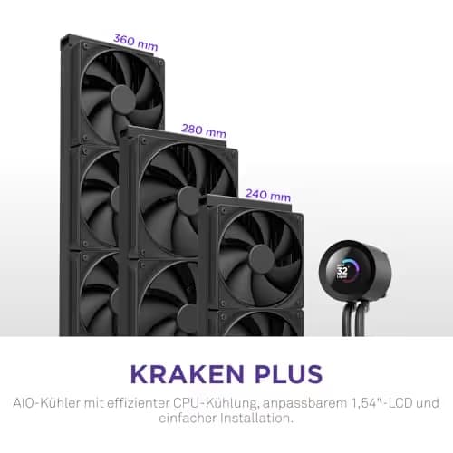 NZXT Kraken Plus 360mm Black (2025) image
