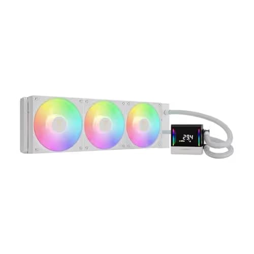 GAMDIAS CHIONE E4 73.36 CFM Water 360mm White main image