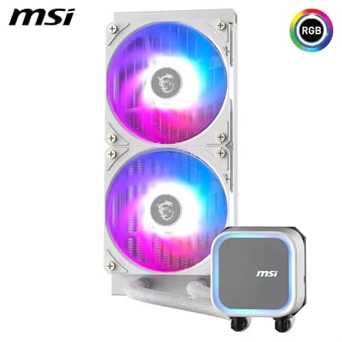 MSI MAG CORELIQUID A13 Water 240mm 62.6 CFM White image