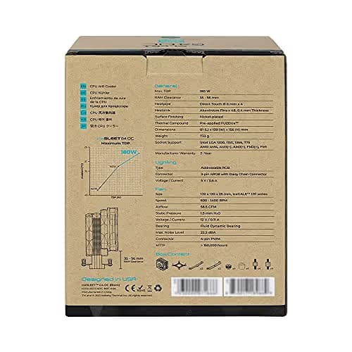 Iceberg Thermal IceSLEET G4 OC 58.5 CFM Air 156mm Black / Teal image