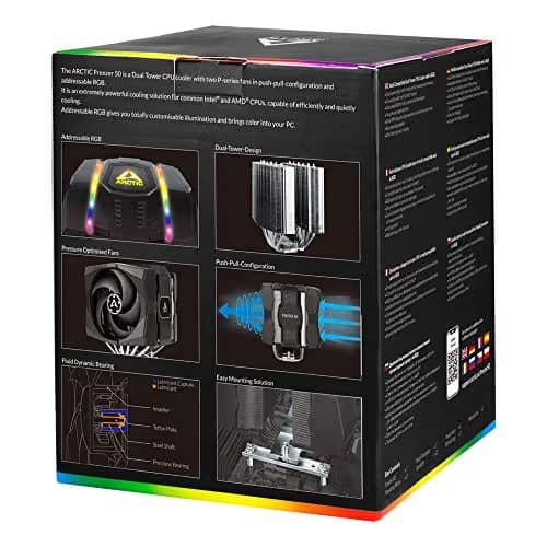 ARCTIC Freezer 50 (w/Controller) Air 166mm Black image