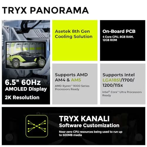 TRYX PANORAMA Water 280mm 100.3 CFM Black image