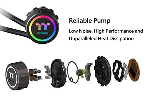 Thermaltake Floe DX RGB 280 TT Premium Edition Water 280mm 60.87 CFM Black / Gray image