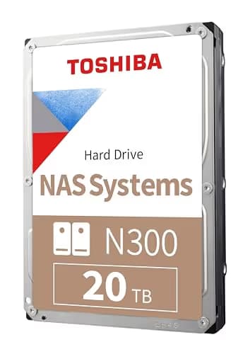 Toshiba N300 NAS 20TB HDD 3.5" 7200RPM SATA 6.0 Gb/s Internal main image