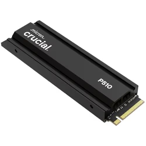 Crucial P510 W/Heatsink 1TB M.2-2280 SSD PCIe 5.0 X4 NVMe image