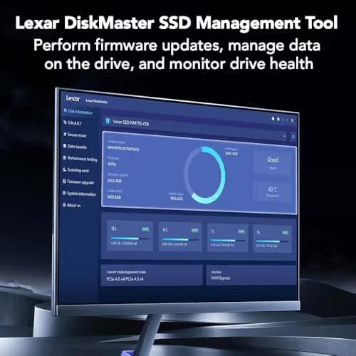 Lexar NQ780 4TB SSD M.2-2280 PCIe 4.0 X4 NVME image