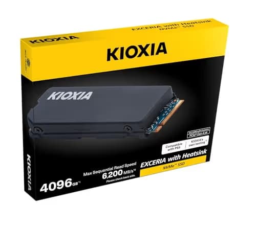 KIOXIA EXCERIA w/Heatsink 4TB SSD M.2-2280 PCIe 4.0 NVMe image