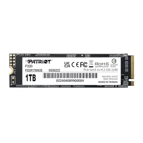 Patriot P320 1TB M.2-2280 SSD PCIe 3.0 X4 NVMe main image