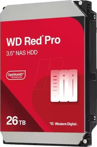 Western Digital WD Red Pro 26TB 3.5" HDD 7200RPM SATA 6.0 Gb/s image