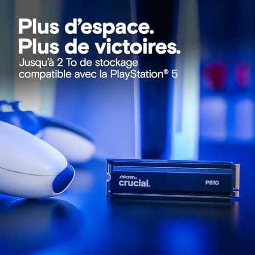 Crucial P510 W/Heatsink 2TB M.2-2280 SSD PCIe 5.0 NVMe image