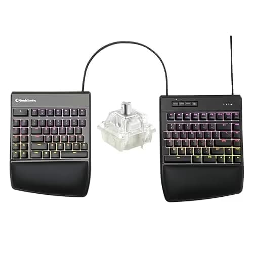 Kinesis Gaming Freestyle Edge RGB Wired Ergonomic Split Gaming Keyboard image