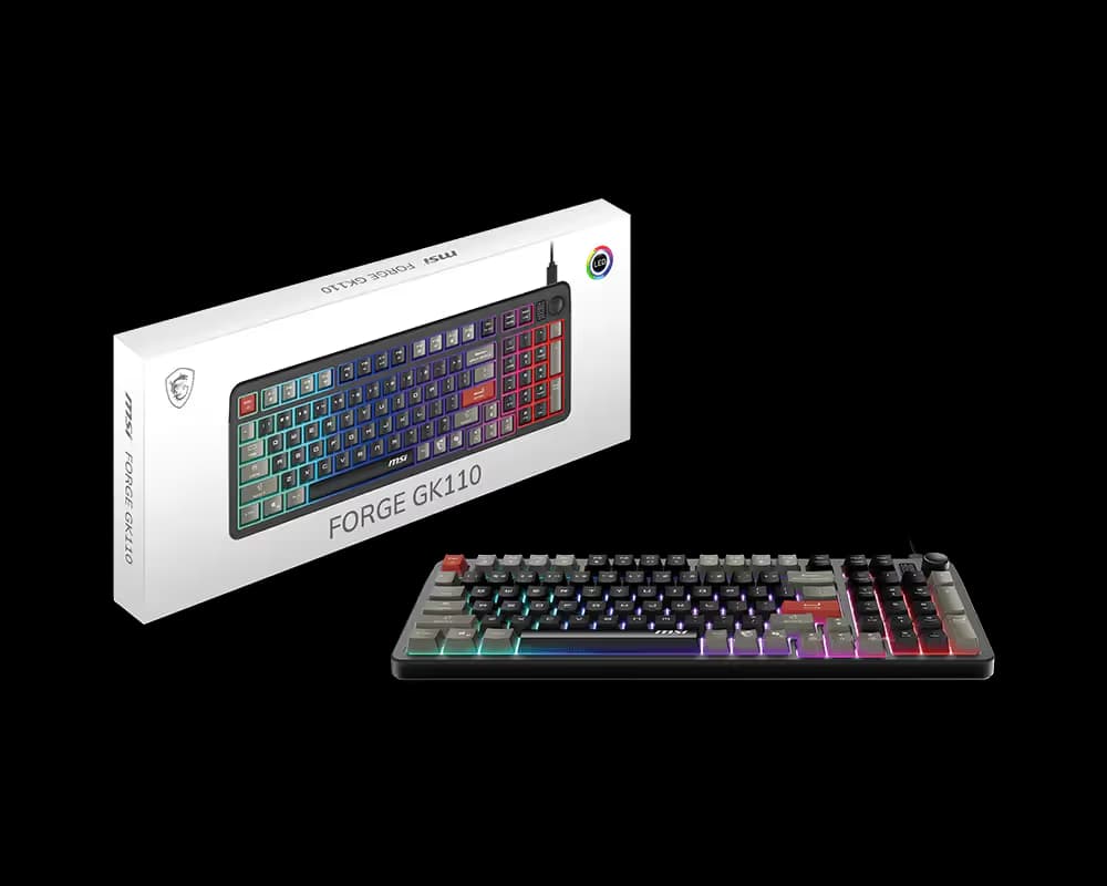 MSI FORGE GK110 RGB Wired Gaming Keyboard image