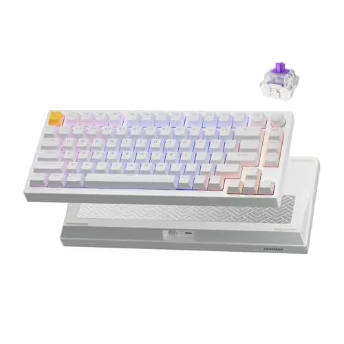 Keychron Lemokey P1 HE Knob RGB Wireless/Bluetooth Gateron Magnetic Nebula Gaming Keyboard main image