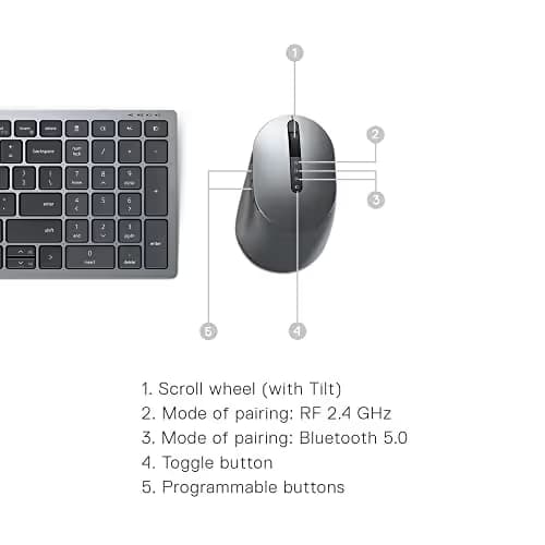 Dell KM7120W Wired/Wireless Standard Keyboard With Optical Mouse image