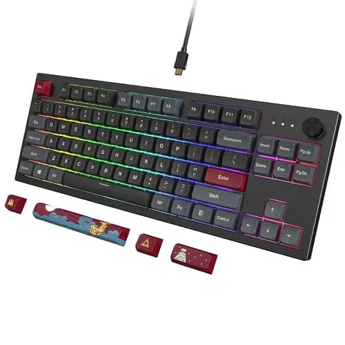 Montech MKey RGB Wired Gateron G Pro 2.0 Yellow Gaming Keyboard main image
