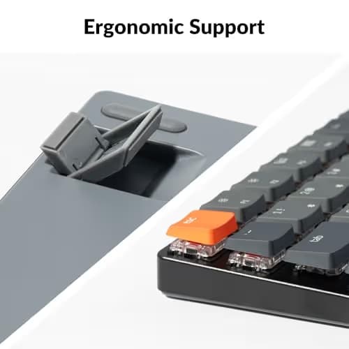 Keychron K3 V2 Ultra-slim Wired/Bluetooth/Wired Standard Gateron Low-Profile Blue Mechanical Keyboard image