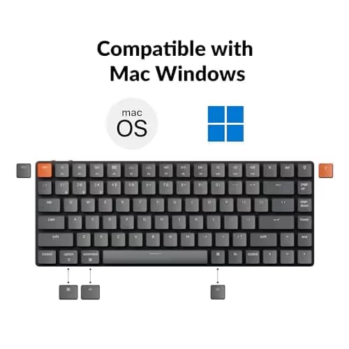 Keychron K3 V2 Ultra-slim Wired/Bluetooth/Wired Standard Gateron Low-Profile Blue Mechanical Keyboard image