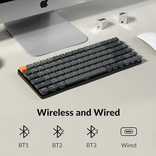 Keychron K3 V2 Ultra-slim Wired/Bluetooth/Wired Standard Gateron Low-Profile Blue Mechanical Keyboard image