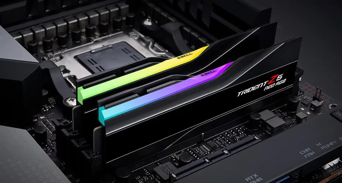 G.Skill Trident Z5 Neo RGB 128GB (2x64GB) DDR5-6000 CL32 Black image